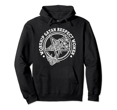 Worship Satan Respect Women Sudadera con Capucha