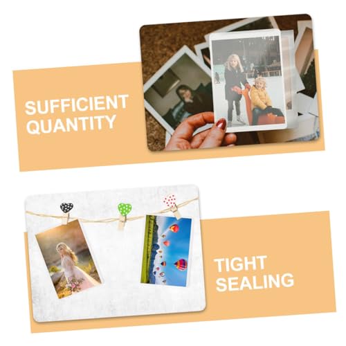 TEHAUX 400 Folhas Protetor fotográfico transparente Película de proteção de fotos transparente Pelíc