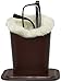 Home-X Plush Lined Eyeglass Holder (Brown)