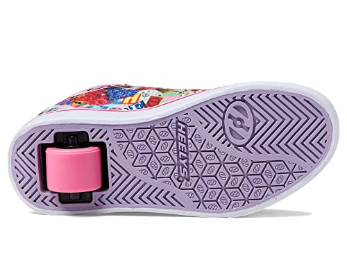 HEELYS Girl's Pro 20 Prints Sneakers (Little Kid/Big Kid/Adult) Neon Pink/Lavender/Multi 5 Big Kid (Women's 6) M - Thumbnail 3