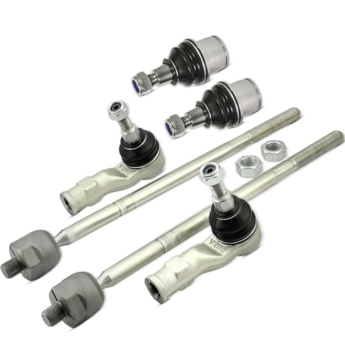 Image of AUTOACER Front Suspension Kit 6pc - Inner Outer Track Rod Ends & Lower Ball Joint for Land Rover Range Rover Sport L320 2005-2009, OEM# QFK500030 LR010675 QJB500040 RBK500040