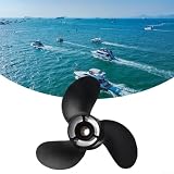 Aluminium-Außenbordpropeller 9x9 Steigung 8 für Mercury 6–15 PS, ersetzt 48–828156A12, schwarzer Marinemotorpropeller mit Rechtsrotation