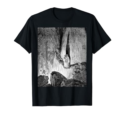 Photo de Flaming Spirits Gustave Dore Divine Comédie Dantes Inferno T-Shirt