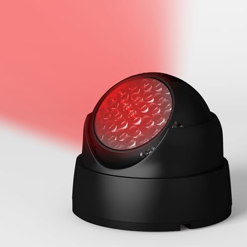 NEWZEROL Ir Illuminator lampa na podczerwień kompatybilna z Quest 3/2/Quest/PS VR2,Brak zakłóceń świetlnych bardzo czułe światło noktowizyjne z europejskim standardowym adapterem przełącznika -czarna