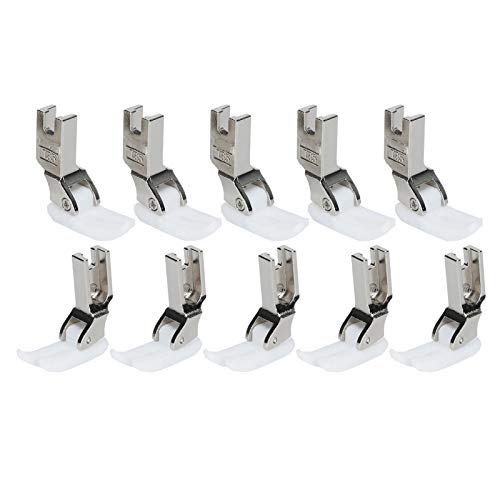Accesorios de pie prensatelas para máquina industrial, 10 piezas
