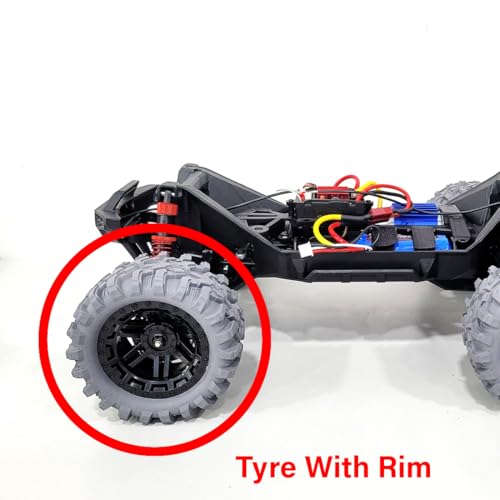 Image of Mirana Spectre 4WD Accessories - Compatible only with The Spectre 4WD Hobby Grade RC Car Toy - Tire with Rim (Set of 2)