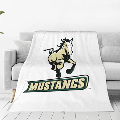 Cal Poly Mustangs Ultra-Soft Micro Fleece Blanket Multi-Size Flannel Blanket