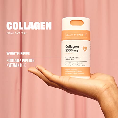 H' Habit Health By Habit Collagen Supplement (60 Capsules) - Vitamin C & Vitamin E thumb #3