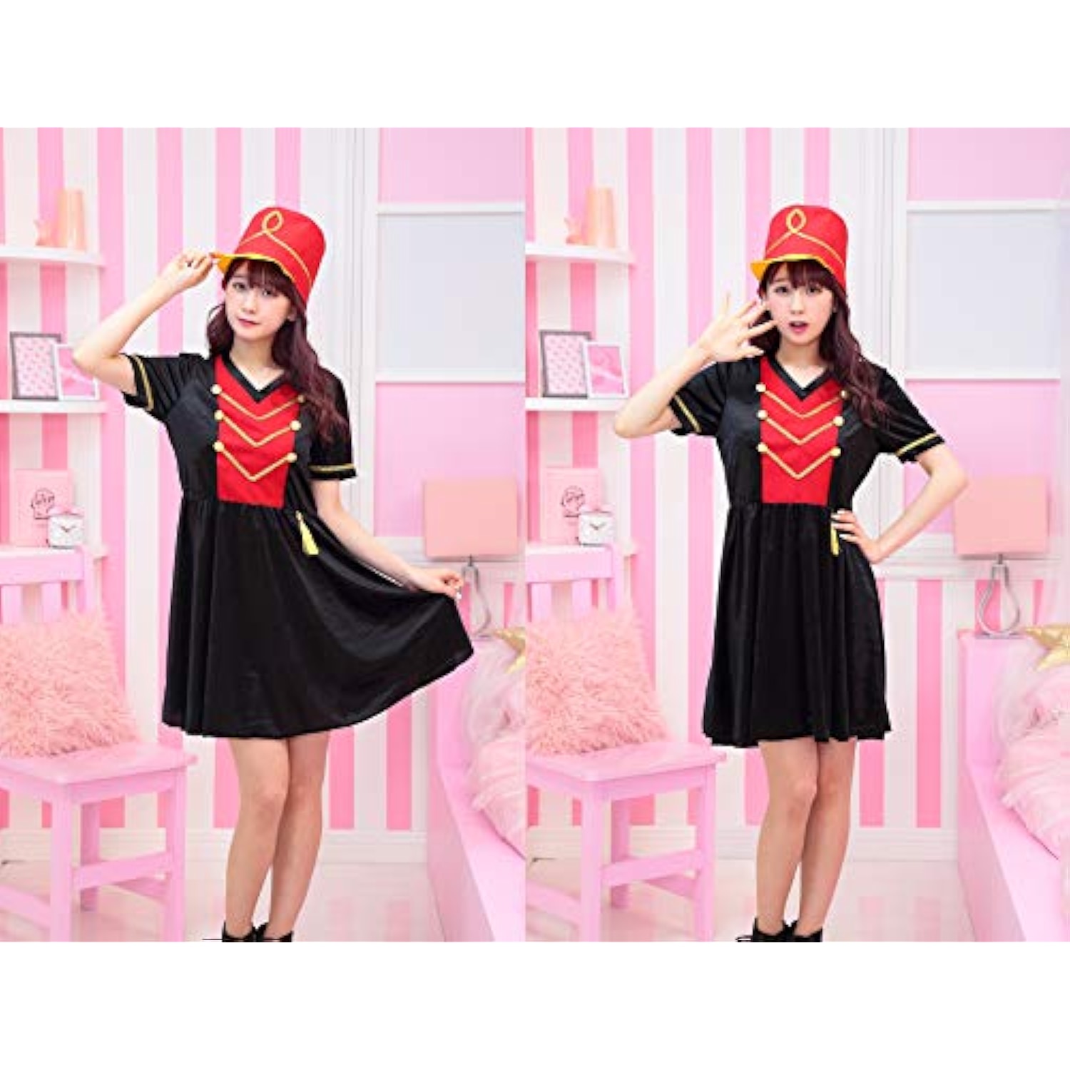 クリアストーン(Clearstone) トキメキグラフィティ コスプレ ハロウィン マーチングバンド レディース ブラック 詳細画像5