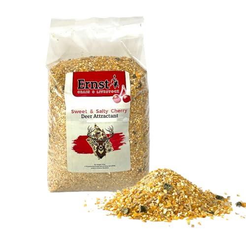 Ernst Grain & Livestock Cherry Craze Deer Attractant, 10 lb – Sweet & Salty Long‑Range Cherry Aroma – Premium Deer Attractant for Hunting & Wildlife Viewing – Easy Pour, No‑Mix Formula