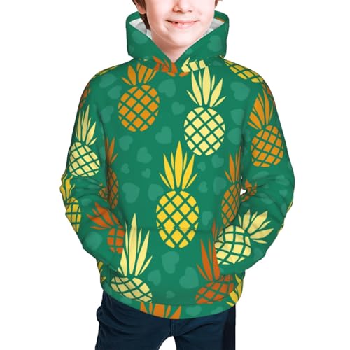 Pineapples1 Kid Hoodies Boys Sweatshirts Girls Pullover with Pocket3