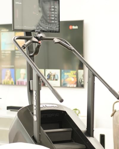 STEPR+ Stair Stepper Machine for Home Gym with 27\" Touchscreen, Compact Stair Climber Home Gym Exercise Machine, Up to 140 Steps/Min