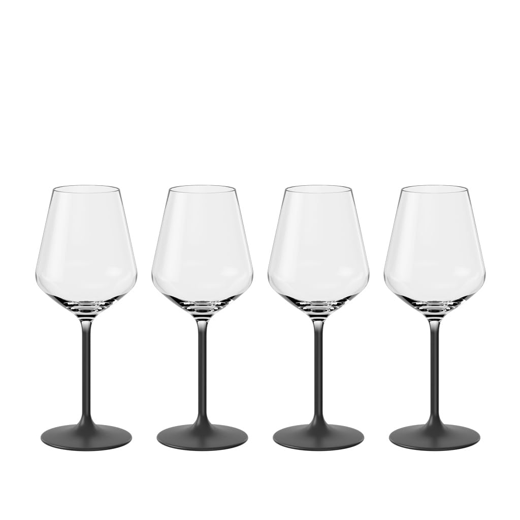 Villeroy & Boch - Manufacture Bicchiere Da Vino Bianco Set di 4 Trasparente, Bicchieri Design, Calice Vino Bianco, Cristallo