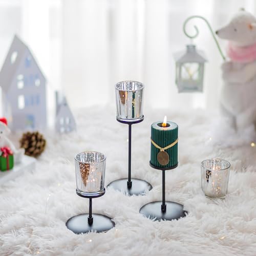 Sziqiqi Tealight Candle Holder With Glass thumb #2