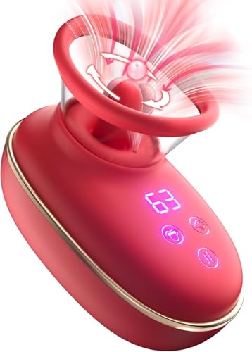 Vibration für Frauen, Sex Spielzeug für Paare Klitoris Lecken Sauger mit Removable Cup, Sexspielzeug Vibratorensets für Frauen mit 3 Saugen 9 Zungemodi & Vibration Sex Spielzeug für die Frau