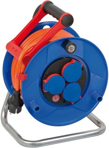 Bild 11 - Brennenstuhl Garant V2 IP44 Kabeltrommel 50m outdoor (Made in Germany, 3 Schutzkontakt-Steckdosen, Spezialkunststoff)