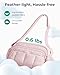 BAGSMART Anti Theft Crossbody Bags for Women Travel Purse, Medium Quilted Puffy cross body bag, Handbags Shoulder Purses, Light Gray-medium
