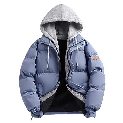 Veste matelassée avec capuche doudoune homme coupe-vent veste d'hiver élégante