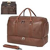 seyfocnia Convertible Travel Garment Bag,Carry on Garment Duffel Bag for Men Women - 2 in 1 Hanging Suitcase Suit Business Travel Bag