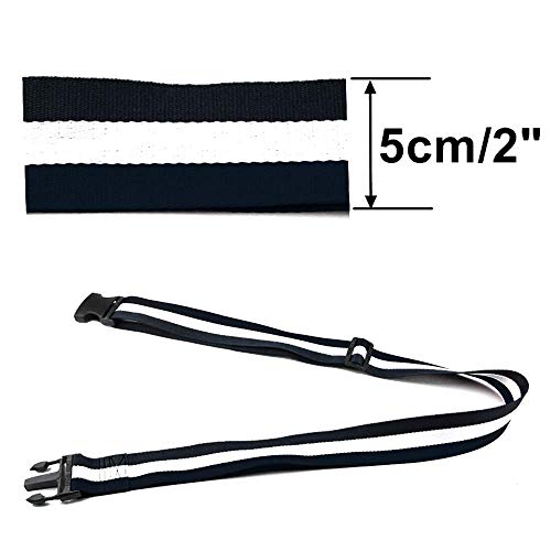 ZARPMA Baby Adjustable Safety Belt,Safety Harness for Child Kid Infant Safe Strap 5 CM Width for Pushchair,HighChair,Child Chair,Stroller,Pram Buggy(Blue-White-Blue) - Thumbnail 3