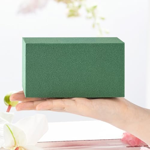 Fessary Floral Foam Blocks 5.5x3.1x1.7 Inch Dried and Wet Flower Foam for Floral Arrangement Supplies,Green Foam Bricks Floral for DIY Crafts Weddings 4 Pack — view 6