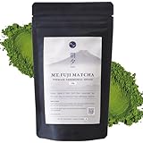 Matcha Premium Japonais Asayu Fuji, Poudre de Thé Vert Grade Cérémonial 100g | Riche en Antioxydants, Boisson Japonaise Traditionnelle