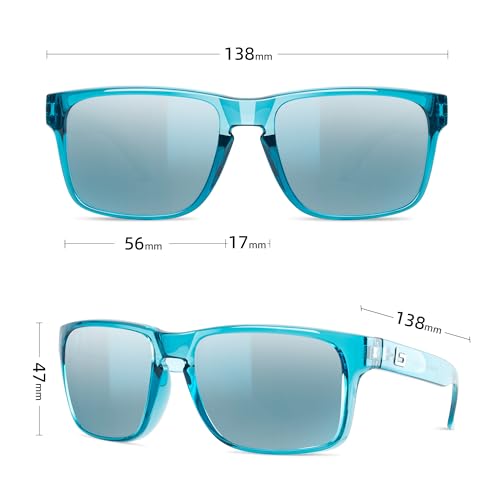Image of B.N.U.S Italy Made Classic Sunglasses for Men and Women Corning Real Glass Lenses with Polarized Option