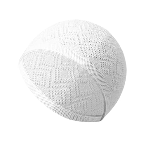 MEIBAOGE Sombrero de oración musulmana, sombrero de oración musulmana, sombrero de punto de algodón, sombrero sólido para hombre, sombrero religioso para adultos, mujeres y hombres