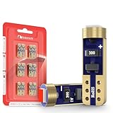 ✅ Jusqu’à 200 % plus de luminosité que les halogènes: Profitez d’une luminosité remarquable allant jusqu’à 60 lumens et 0,1 W par ampoule avec les ampoules LED T5 (W2W) améliorées de Nakamichi. Dotées d’une température de couleur rouge Monza de 1000K et d’une puce SMD haute performance, elles émettent une lumière rouge vive et éclatante, améliorant considérablement la visibilité nocturne. Éclairez clairement les compteurs, panneaux et garnitures intérieures pour une conduite de nuit plus sûre et plus confortable. Grâce à leur allumage instantané, elles atteignent immédiatement leur pleine luminosité — avec un style vraiment percutant.