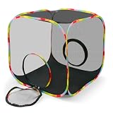 Naielfopet Pop-Up Outdoor Cat Enclosure Rolling Cube, Escape-Proof Mesh Playpen for Indoor Cats Run Small Dogs Run, Collapsible Tent for Cats Rabbits Guinea Pigs Ferrets, Quick Setup, Expandable