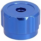 Round Wheel Handle for Manifold Gauges and Faucets, Aluminum Alloy Knob Replacement with 6.6mm Square Stem, Blue AC for HVAC Repair Tool, Pack