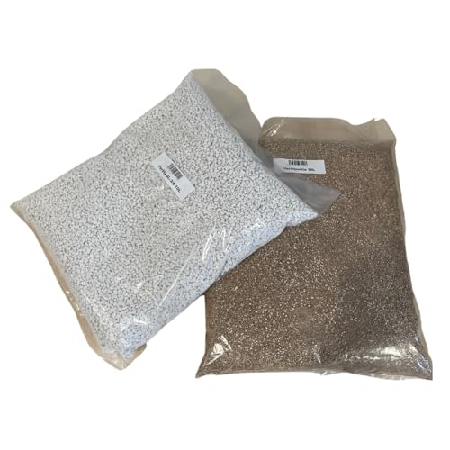 Générique Pack Perlite 10L (Grain 3/6) + Vermiculite 10L - Soil - Milieux de culture à mélanger avec d'autres substrats - 10 litres