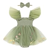 TITKKOP Baby Girl Tulle Romper|Newborn Summer Bodysuit|First Birthday Photo Shoot|Cake Smash Outfit
