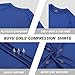 Runceptual Youth Boys Compression Shirt Short Sleeve Kids Quick Dry Base Layer Undershirt Basketball Athletic T-Shirt (US, Alpha, X-Large, Regular, 2pack:Black+White)