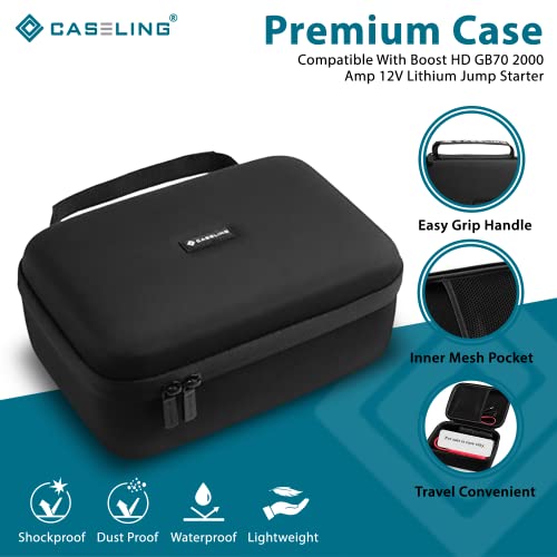 caseling Hard Case Compatible with GB70 2000 Amp 12V Lithium Jump Starter Battery Pack with Mesh Pocket for Accessories by caseling - Image 3