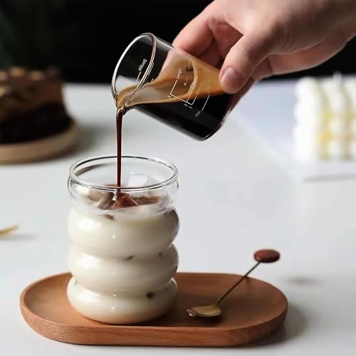 Image of SYANKA Premium Bubble Glass Sipper Can Set of 1, 510 ML, Transparent, Mason Jar Cup with Lid and Straw, Drinking Glasses for Smoothies, Iced Coffee, Boba Tea, Cocktails, Beer, Juice & Milkshakes