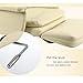 JARYANNIX Air Pressure Beauty Facial Chair Bed Spa Table Salon Chair 360 Degree Rotating Beige Facial Salon Massage Tattoo Bed Adjusted Angle 90-175 Degrees Load 440LB for Beauty Home Office