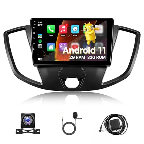 KuTaiTai Car Radio for Ford Transit 2013 2014 2015 2016 2017 2018 2019 with CarPlay Android Auto - 9" IPS Touch Screen Head Unit Stereo for Transit 2013-2019 with GPS Navi WiFi BT SWC Backup Camera
