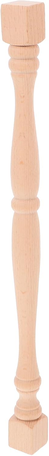 Solid Wood Baluster Spindle 13 Inch Decorative Wooden Post for Staircase Cabinet Fence Indoor Home Improvement