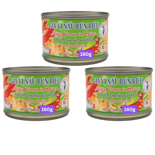 KoalaKoi - Minced Prawn in Spice 3x160g Shrimp Paste (3x160g)