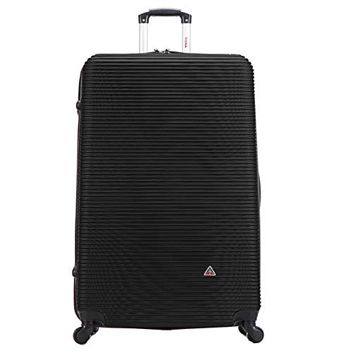 Inusa Royal 32 Inch Extra Large Hardside Spinner Luggage With Ergonomic Handles, Travel Suitcase With Four Spinner Wheels And Studs, Black #TOP1