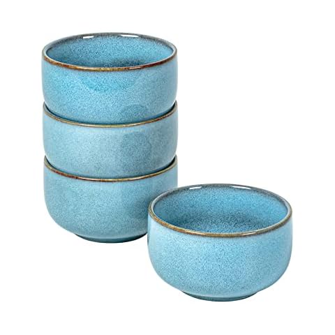 UNICASA Dessertschalen 4er Set - 450ml, Porzellan Müslischale Cover
