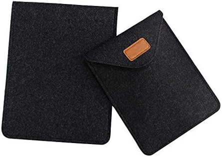 Felt Tablet Sleeve Cover for Galaxy Tab A9 Plus, S9 Fe, S9 S8 S7 S6 Lite A8 10.5 A7 10.4/10.9 iPad Air 5th Gen, iPad 10.2 10th Gen, 9th Generation, iPad Pro 11 Inch, iPad 9.7 (10 Inch), Black
