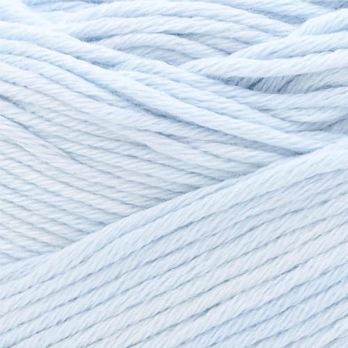 Image of Lion Brand Yarn, Coboo Cotton Blend Crochet Yarn, Frost, Blue, 1 Pack