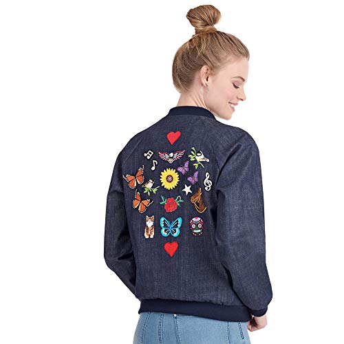 Écussons thermocollants notes de musique argentées Simplicity pour customisation