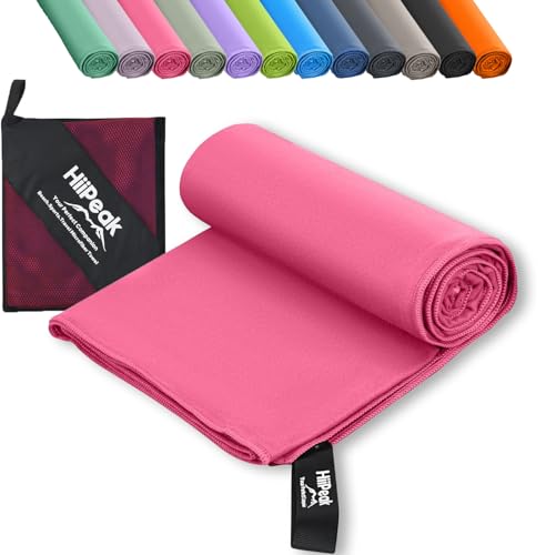 HiiPeak Toallas Microfibra Gimnasio Grandes, Toalla Gimnasio Compactas y de Alta Absorción | Toalla Gym Hombre, Mujer | Ideal para Gimnasio, Viajes y Piscina | Mantenimiento Fácil