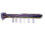 6 Sets JST EH/XH 2,54 mm 9-polige Buchse, Einzelstecker mit flachen Drähten, 200 mm