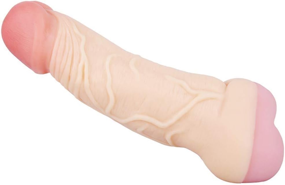 JHHJKA 8.27inch Couple Membrum Case Cover Clìtɔrìs Stimulation Delay Éjácúlátion Sleeves Stretchy Sleeve Extension Girth Enhancer Toy for Men Longer Lasting Time Bigger Size