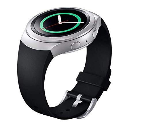 Black Silicone Watch Band Strap For Samsung Galaxy Gear S2 SM-R720