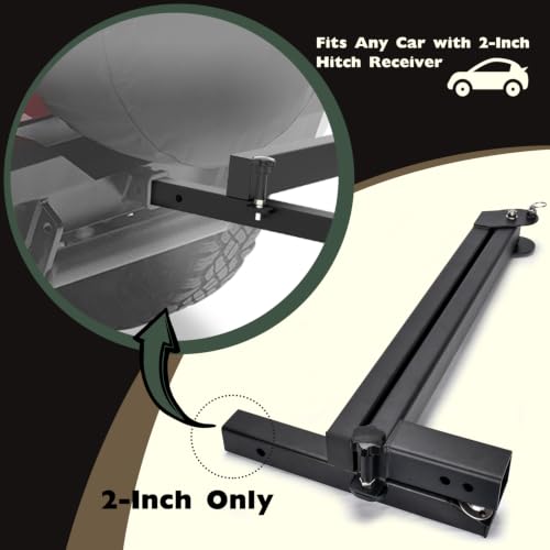 TOPOWN Swing Away Hitch Adapter, Hitch Mount Swing Arm for 2” Receiver by TOPOWN - Used condition - Image 3